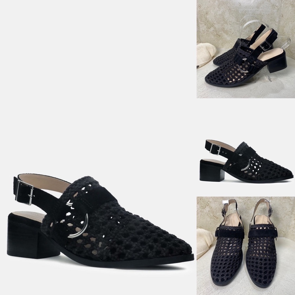 Rag & Co Black Block Heeled Sandal - NWT 🔥SALE - Picture 3 of 12